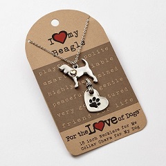 Beagle Dog Tag and Necklace