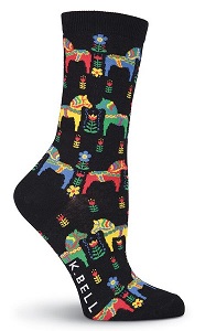 Dala Horse Socks