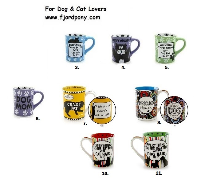 I love heart my cat-OUR NAME IS MUD-ceramic 4033465  gift coffee mug Enesco red 